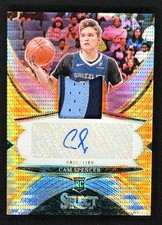 Cam Spencer Rookie 2024-25 Panini Select FOTL Neon Orange Pulsar Prizm /30 Auto