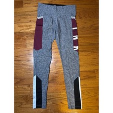 Pink Victorias Secret Ultimate Gray and Maroon Leggings Size Small
