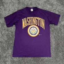 1989 Vintage University Of Washington T-Shirt Made In USA Men  s L Large