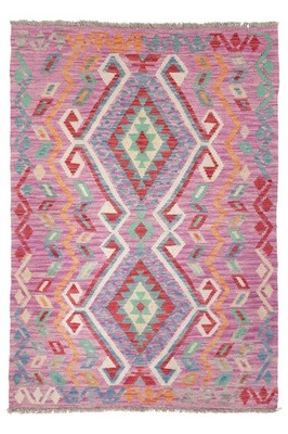NavaRugs Kelim Teppich 175x123cm Afghan Handgewebt Orientteppich Wolle Kilim Rug