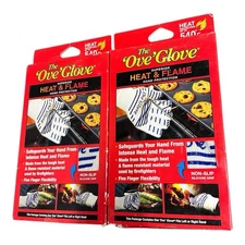 The Ove Glove Heat & Flame Protection 2 Pack for Kitchen & BBQ (540°F)