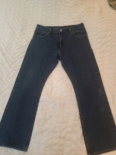 Levi's 517 Men's Jeans 36x30 Blue Denim Bootcut, Cotton-Polyester Blend