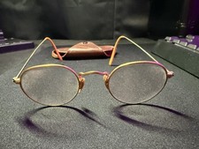 Vintage  Antique reading glasses Very Clean With Case