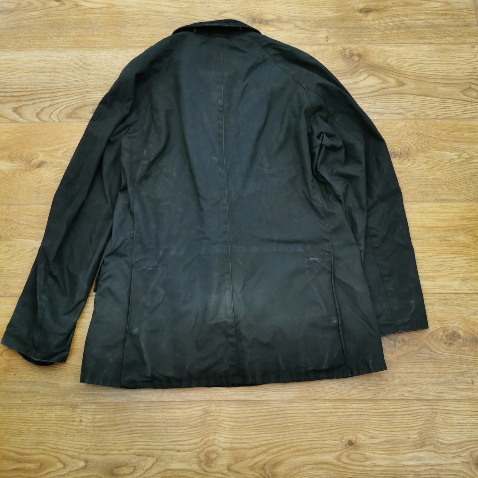 Barbour Ashby Wax Jacket Mens M Medium Black Country Outdoor Tartan Lining image 7