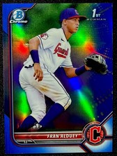 Fran Alduey 2022 Bowman Chrome Prospects #BCP39 Blue Refractors /150 Guardians