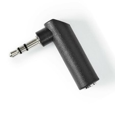 35mm Male to Female Stereo Audio Adapter – Right Angle Elbow Connector