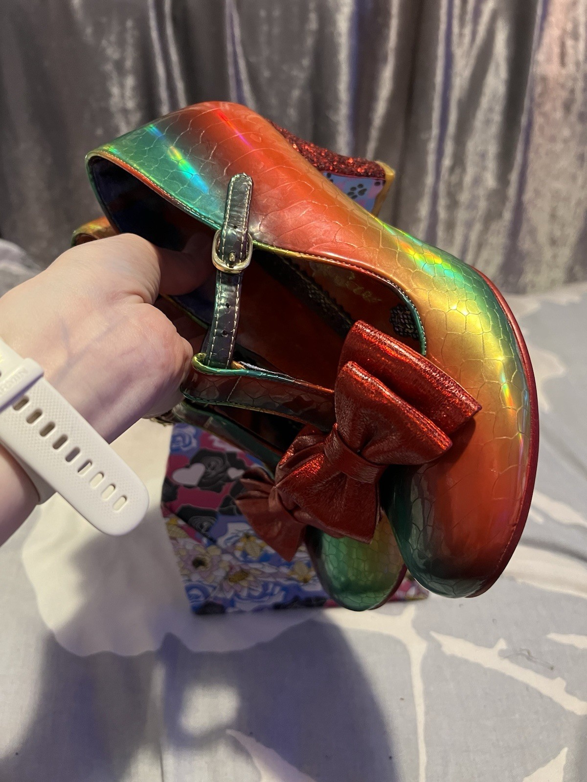 Irregular Choice Size 6 Multicoloured Iridescent … - image 22