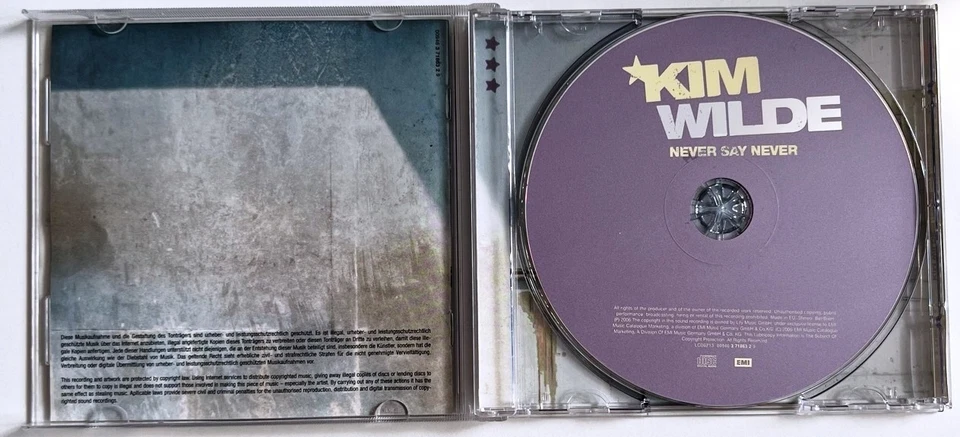 [CD Boitier Cristal] Kim Wilde Never Say Never - Photo 3/3