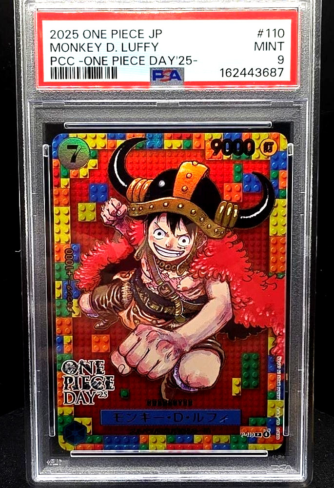 One Piece Japanese Monkey.D.Luffy P-110 One Piece Day 2025 Promo PSA 9