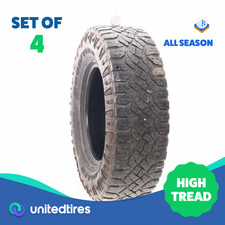 Set Of 4 Used Lt 28575r18 Goodyear Wrangler Duratrac - 8.5-1032 17e8v