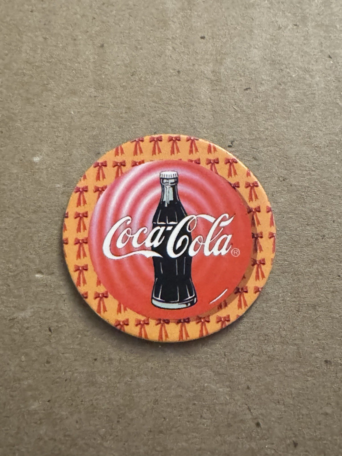1995 Coca Cola Collection Bow tie Pog Coke Cap 25 Of 40 