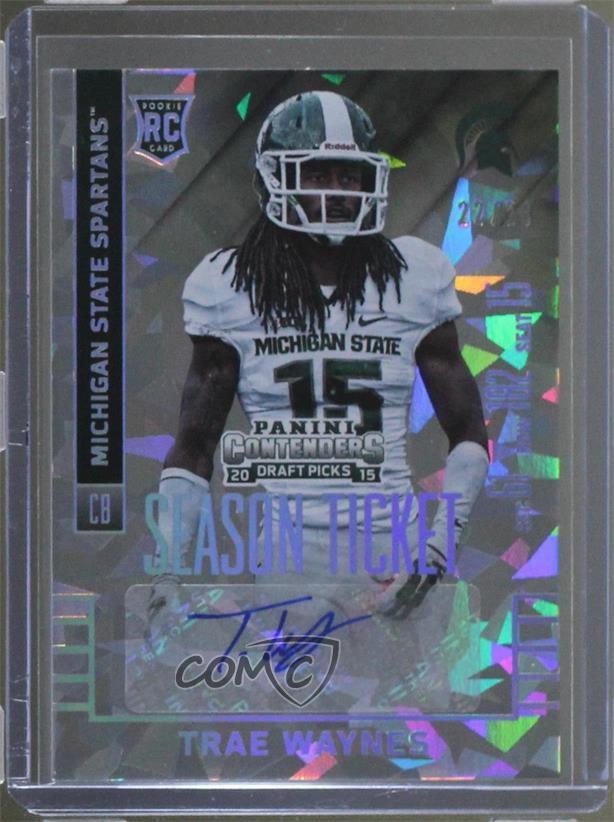 2015 Panini Contenders Draft Picks 22/23 Trae Waynes #219 Rookie Auto RC c2l