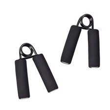 Universal Steel Hand Grips 2-Pack Black for Exercise and Strength Training