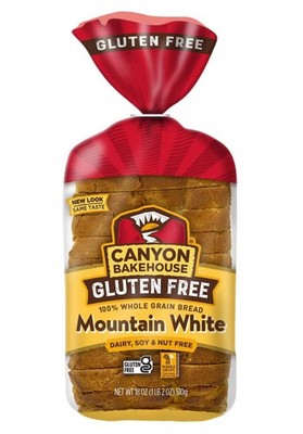   New Canyon Bakehouse Gluten Free MOUNTAIN WHITE 100% Whole Grain Bread 18oz