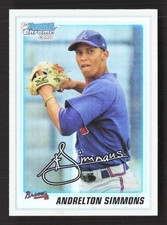 2010 Bowman Draft Andrelton Simmons #BDPP23 Chrome Prospects Refractor TV4889