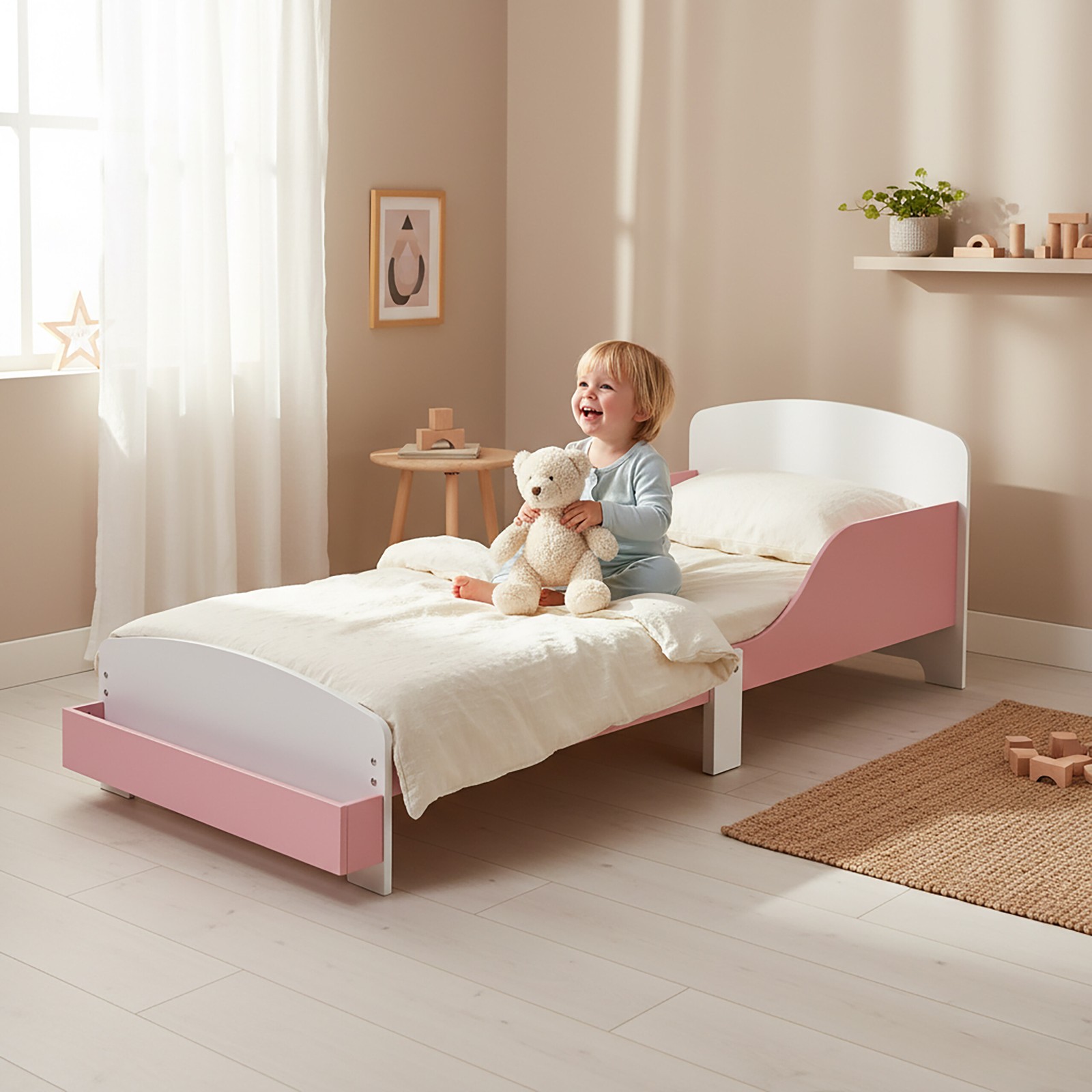 Lettino per bambini lettino per bambini cameretta letto per bambina protezione anticaduta foto 3