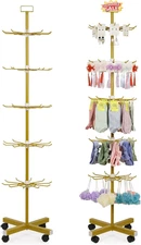 Retail Display Stand Store Display Rack 5 Tier Metal Spinning Display Stand Rack