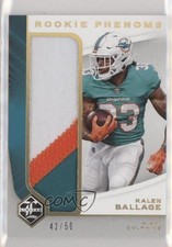 2018 Limited Rookie Phenoms Jumbo Relics Gold Spotlight 42/50 Kalen Ballage 3c7