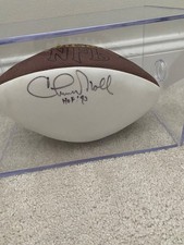 chuck noll autographed football