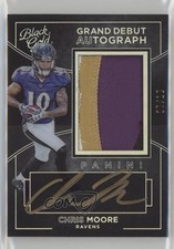 2016 Panini Black Gold Grand Debut Auto Prime 7/10 Chris Moore #GD-CM Auto 2m4