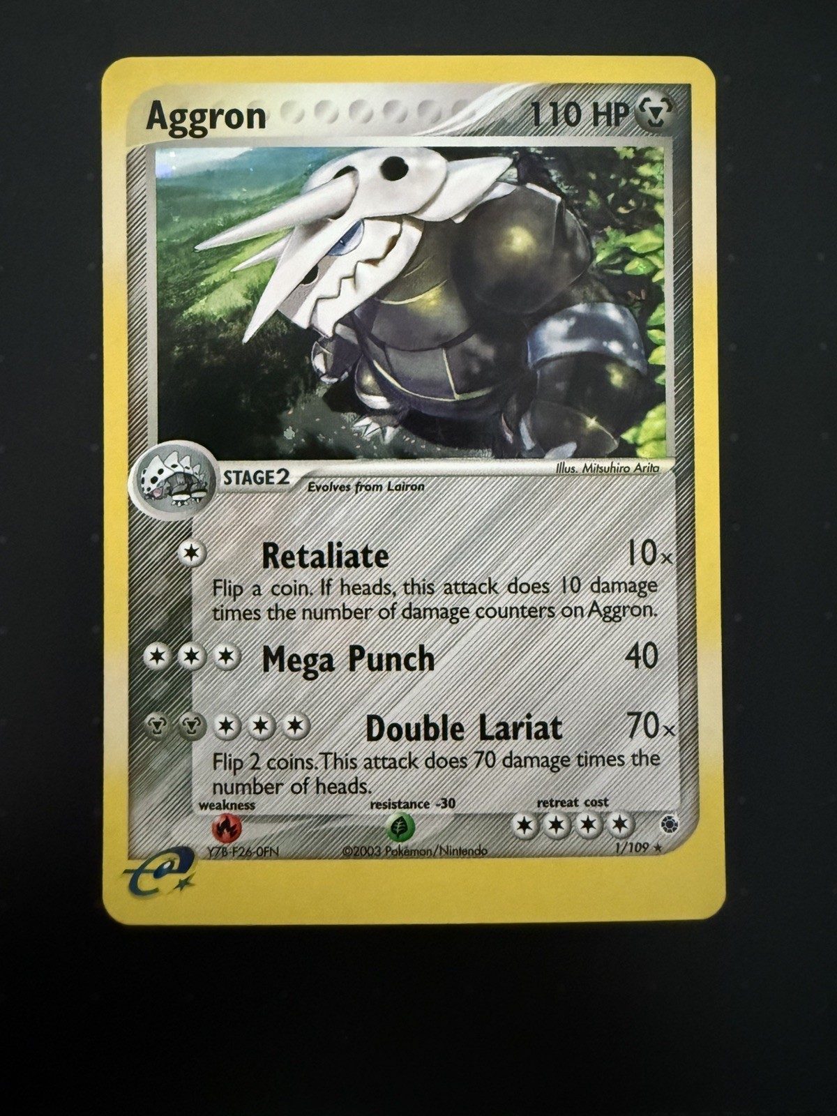 Aggron 1/109 Ruby and Sapphire Holo NM