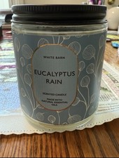 White Barn Single Wick Candle Eucalyptus Rain New