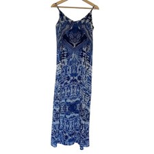 Express royal blue maxi dress sundress summery women's size XS casual adjustable