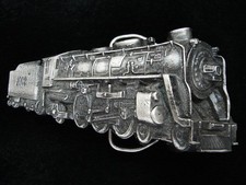 PK15117 NOS VINTAGE 1978 CUT-OUT STEAM ENGINE TRAIN RAILROAD BERGAMOT BUCKLE