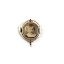 Spilla foto gioielli antichi stile liberty oro giallo 14kt zaffiro perla oro ...