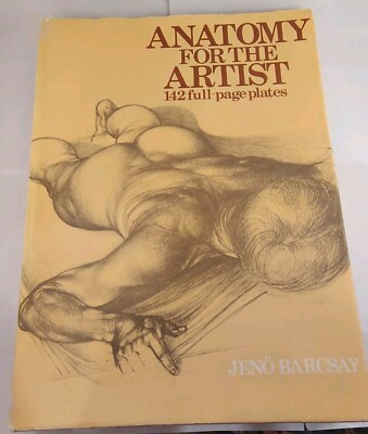 Anatomy For The Artist: 142 Full-Page Plates | Vintage 1976 Hardcover HCDJ