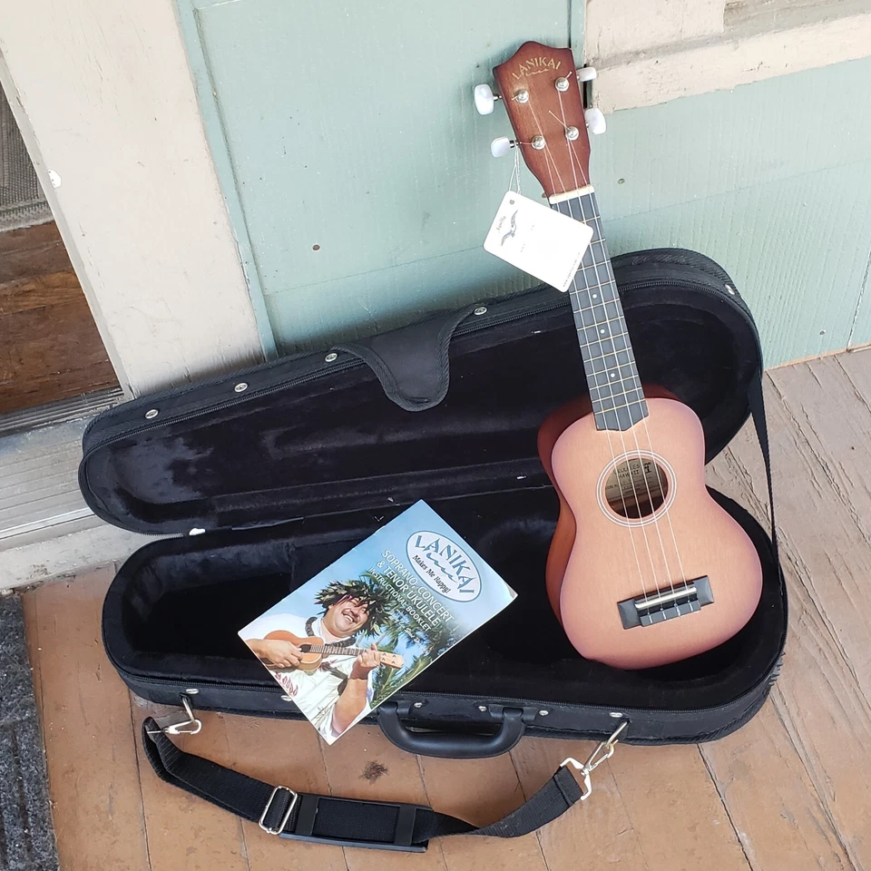 Lanikai LU-11 Soprano Ukulele Sunburst Mint w/Tags, Candy & Deluxe Case NO Tarif - Image 2 of 4