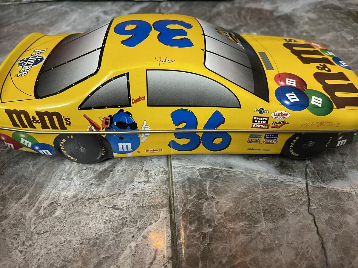 M&M's Racing Team Tin - Race Car Yellow #36 | eBay