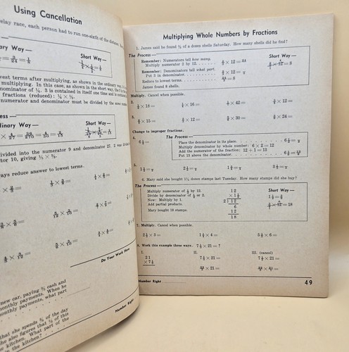 VINTAGE 1980 Working With Numbers- Hexagon Book by James T. Shea Workbook UNUSED - Picture 4 of 12
