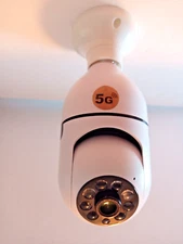 360 degree LIghtbulb Security Camera Indoor/Outdoor 1080P wireless 