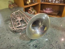 Professional Nickel Musical Trumpet for Interior Decoration Soviet Union 1959
