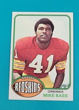 1976 Topps #409 Mike Bass Washington Redskins FOOTBALL Card 5B