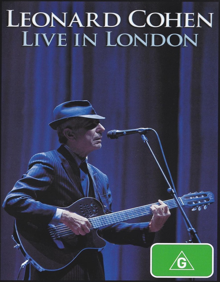 LEONARD COHEN - LIVE IN LONDON DVD ~ SUZANNE~EVERYBODY KNOWS
