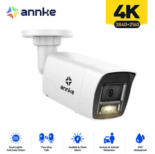 ANNKE 4K POE Security IP Camera 8MP Outdoor AI Color Night Vision Two Way Audio