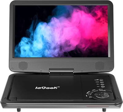 ieGeek 12.5''Portable DVD Player with HD Swivel Screen,Region Free,Remote Control