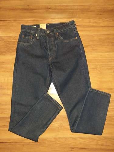 Levis 501 Skinny Jeans Straight Leg Button Fly Men's Denim Dark Blue 25x28  NWT | eBay