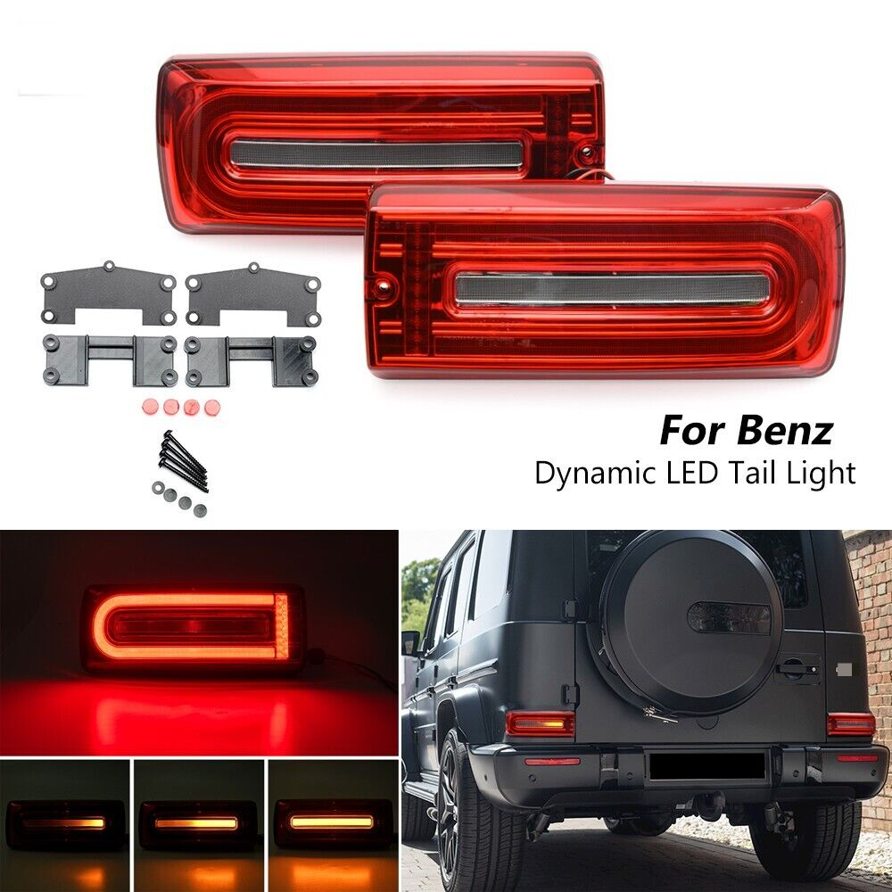 Dynamic LED Tail Turn Signal Light For 02-18 Benz W463 G-Class