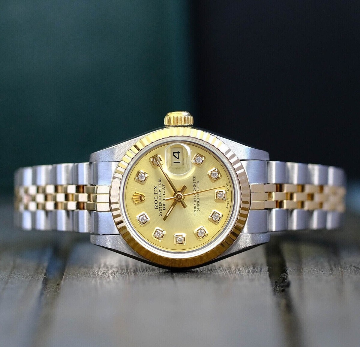 ROLEX ステンレススチール リング ROLEX】ロレックス オイスターパーペチュアル エアキング 14000