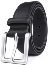 Men's Leather Casual Belt for Jeans Khakis Dress Belt for Men 1.5" Width
