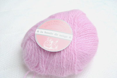 La Boule de Neige Angora Wolle 25 Gr. Rosa Fliederrosa Fb 29 Garn 70 % Angora