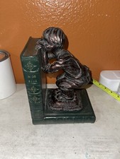 Bookends Vintage Boy and Girl Figures