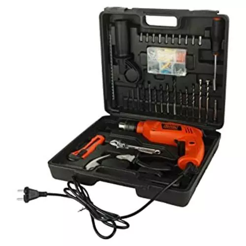 BLACK DECKER HD555KMPR B1 13mm 550Watt Hammer Drill and Hand Tools
