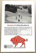 1967 Full Page Print Advertisement - Manitoba - Where The Action Is  Vintage