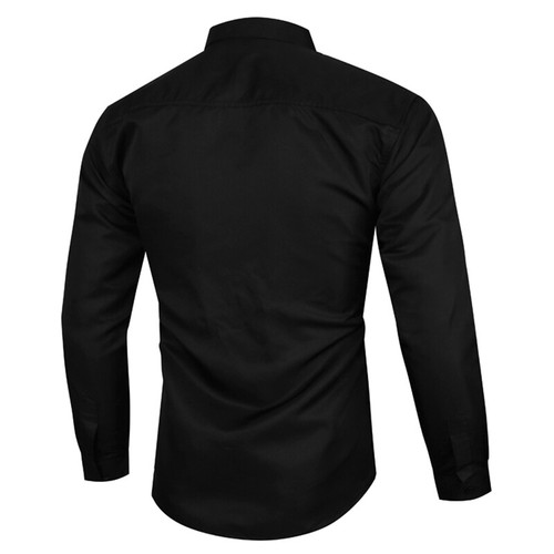 Mens Formal Shirts Long Sleeve Button Up Smart Business Collared Dress Top S-5XL - 第 6/20 張圖片