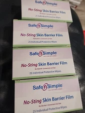  4 Safe N Simple Ostomy Barrier Film