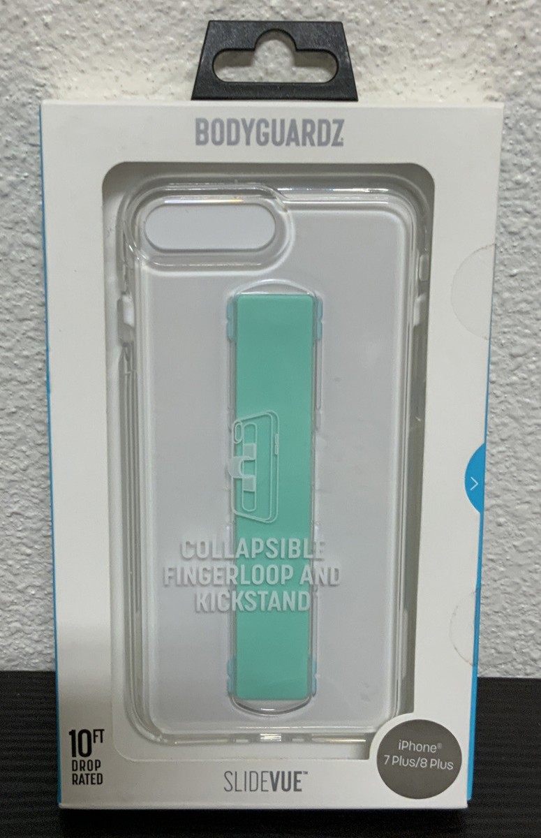 🍒 SlideVue bodyGuardz Apple iPhone Plus/7 Plus Case Clear/Mint